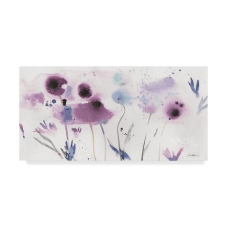 Sheila Golden 'Purple Blossoming 3' Canvas Art,10x19